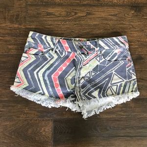 Aztec Print Billabong Shorts